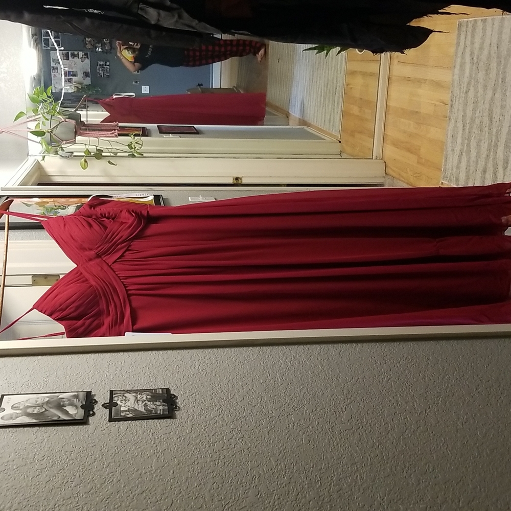Burgundy size A 10 Azazie Bridesmaid Dress!